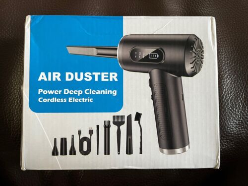 Compressed Air Duster-3 Gear Adjustable 100000RPM Electric Air Duster with LE…