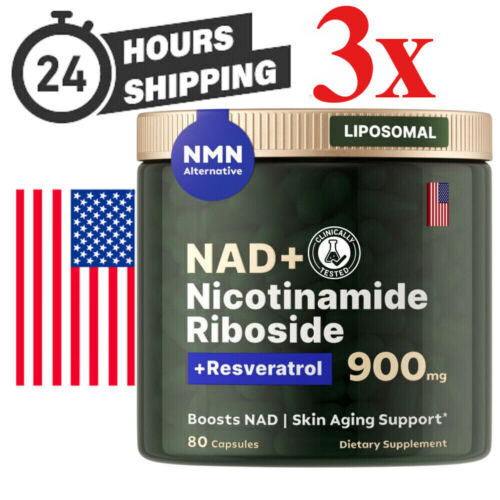 3x NAD+ Supplement for Anti Aging,Energy, Focus Booster -Nicotinamide Riboside