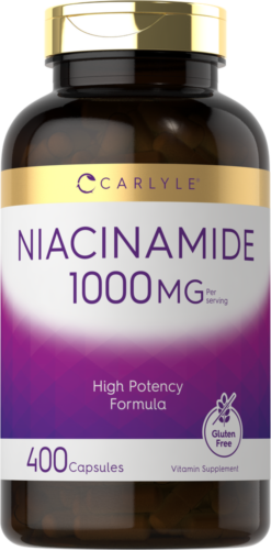 Niacinamide 1000mg | 400 Capsules | Non-GMO, Gluten Free Supplement | by Carlyle