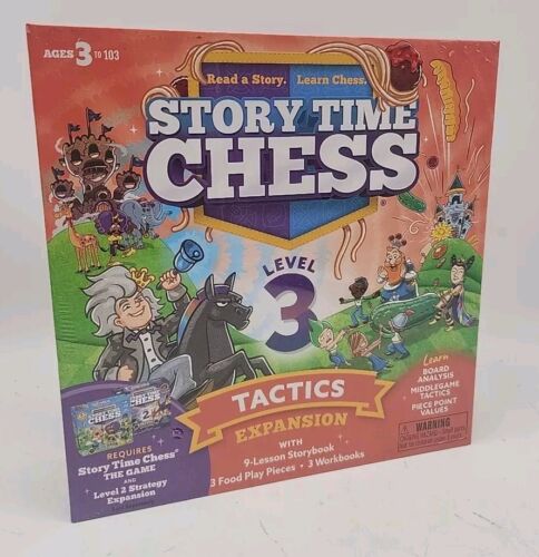 New in Box Story Time Chess Level 3 TACTICS Expansion Read Learn Game Ages 3-103