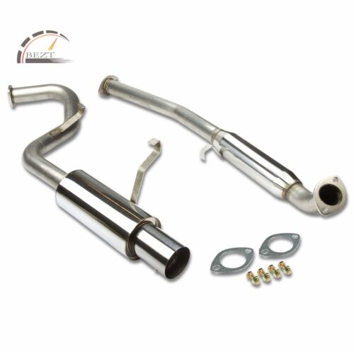 FOR 85-87 COROLLA GTS AE86 1.6L 4AGE 3.5″MUFFLER TIP CATBACK EXHAUST SYSTEM KITS