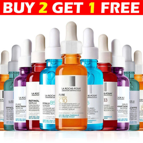 La-Roche Posay PURE VITAMIN C10 RETINOL B3 HYALU B5 EFFACLAR SERUM CICAPLAST B5