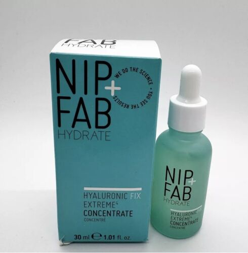 NEW IN BOX! Nip + Fab Hydrate Hyaluronic Fix Extreme Concentrate – 1.01 oz/30 ml