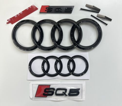 Audi SQ5 Gloss Black Badges / Emblem Full Set 2014-2020