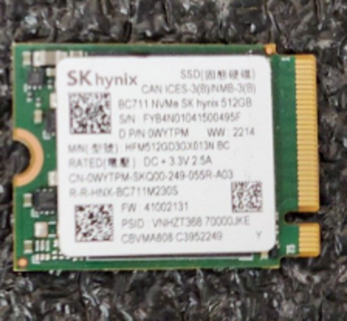 SK hynix BC711 NVMe PCIe Solide State Drive 512GB SSD