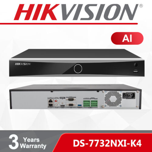 US HIKVISION 32CH NVR 4K 12mp 32channel video Recorder AcuSense DS-7732NXI-K4