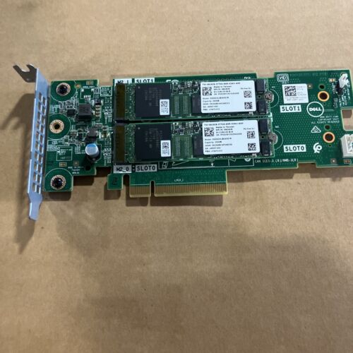 Dell Boss-S1  With 2 x 256GB SSD PCIe Low-Profile Adapter P/N: 0K4D64 0919J9