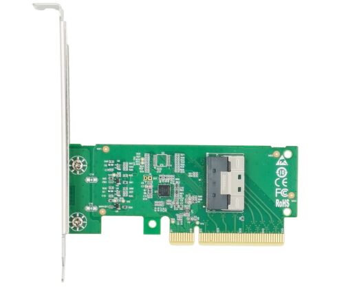 Shinreal PCIe4.0 x8 to SlimSAS SFF-8654 x8 NVMe adapter