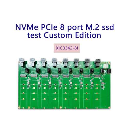 M.2 ssd test board 8-port sff-8643 NVMe adapter card