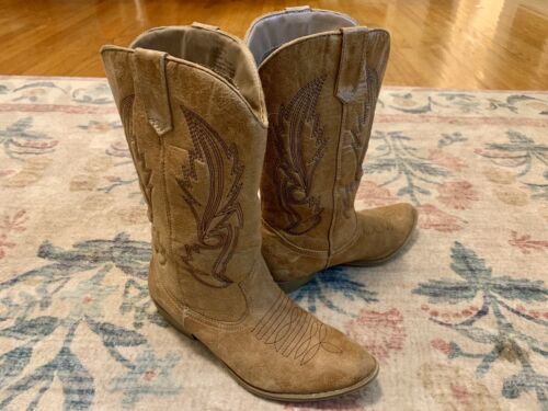 Coconuts By Matisse Gaucho Womens Western Boots Size 7M Tan