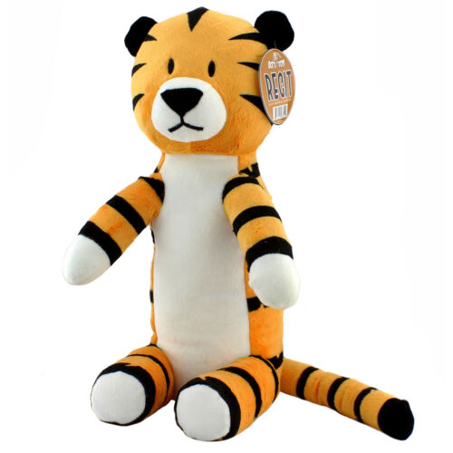 Regit The Plush Tiger Toy, 17in Tall Striped Sitting Tiger Stuffed Animal