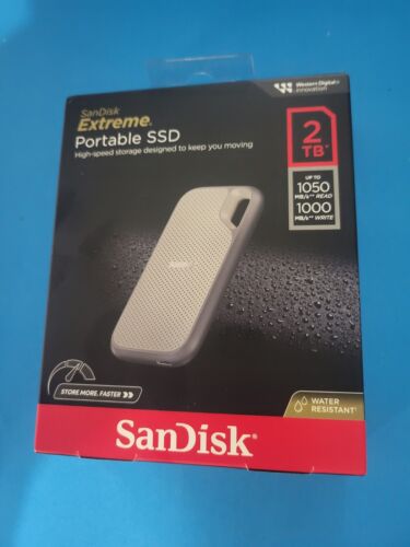 NEW – SanDisk Extreme Portable SSD 2TB (SDSSDE51-2T00-AW25) w/ USB-C