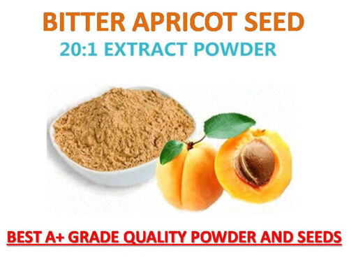 Premium APRICOT Natural Bitter Raw Seed & POWDER 100g – 500g Gluten-Free Vegan