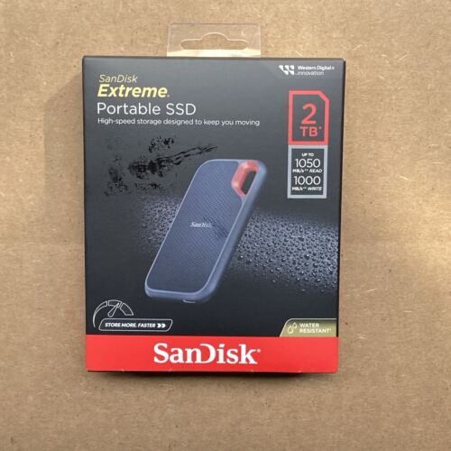 SanDisk SDSSDE61-2T00-AW25 2TB Extreme Portable SSD