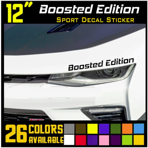 BOOSTED EDITION Decal Sticker Racing Performance Sport Car Truck Emblem logo [8]