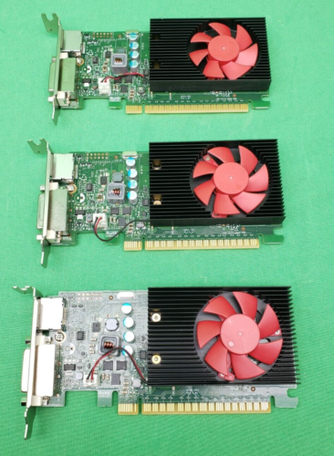 *Lot Of 3* HP NVIDIA GeForce GT 730 2GB GDDR5 DVI 917882-002 Grayling 2 / LP