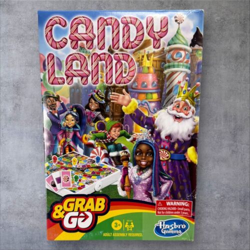 Hasbro Gaming Candy Land Grab and Go Portable Board Game For Ages 3+ 2-4 Players