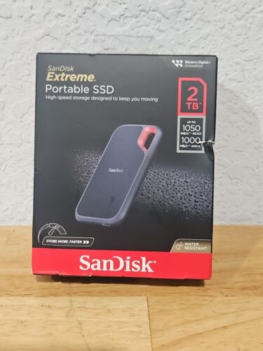 SanDisk 2TB Extreme Portable External SSD Drive SDSSDE61-2T00AW25