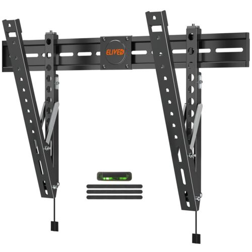 Ultra Slim Tilt TV Wall Mount for Most 37-80 Inch TVs, 0.8″ Low Profile TV Mo…