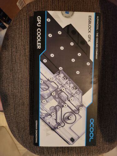 Alphacool Eisblock Aurora Acryl GPX-A RX 6750 XT w/Backplate 18670 NEW OPEN BOX