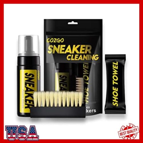 COZGO Shoe Cleaner Kit for Sneaker, Water-Free Foam Sneaker Cleaner 5.3Oz USA