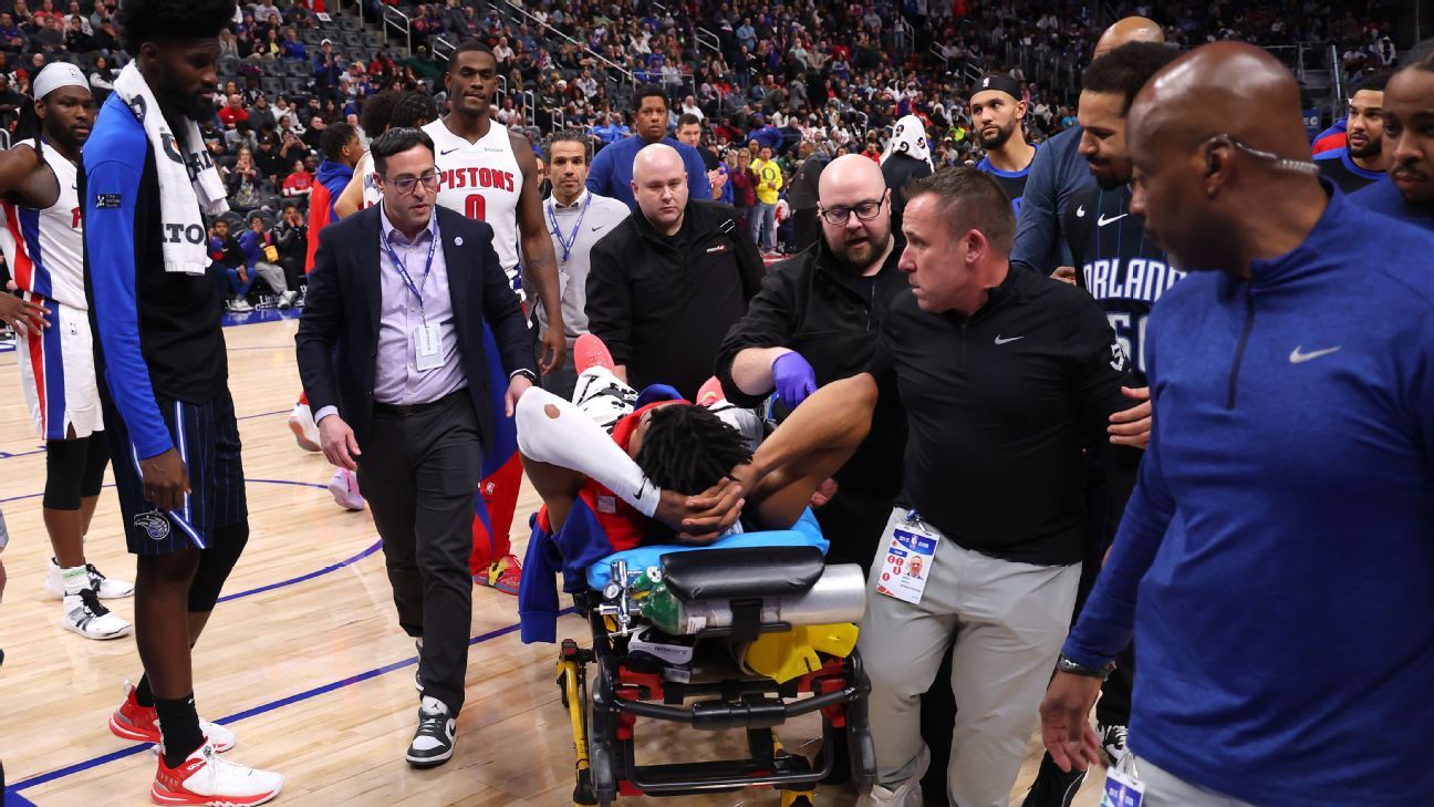 Pistons’ Jaden Ivey has surgery for broken fibula in left leg