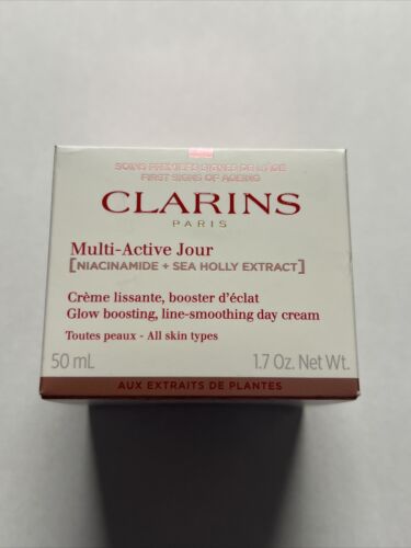 Clarins Multi-Active Jour Day Cream 50ml All Skin Niacinamide + Sea Holly NEW