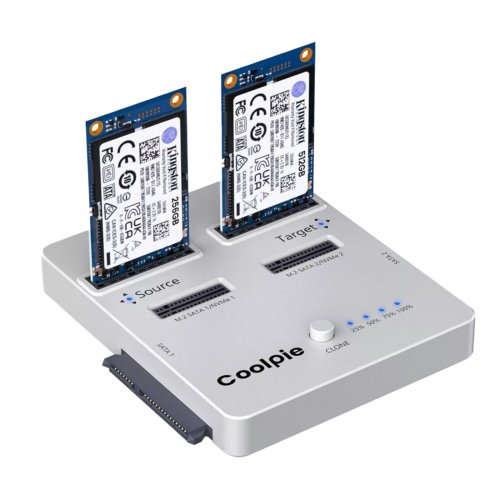 NVME/SATA SSD Cloner Offline Clone M.2 Cloner, USB3.2 Gen2*2 20Gbps M.2 Reader