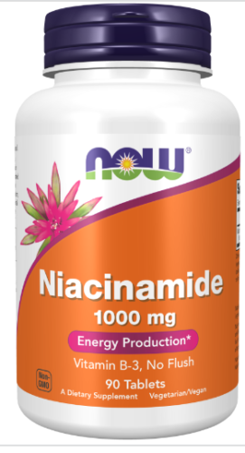 Now Foods Niacinamide 1000mg, 90 tabs