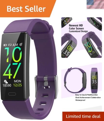 Multi-Sport Waterproof Fitness Tracker with Notifications & Long Battery Life