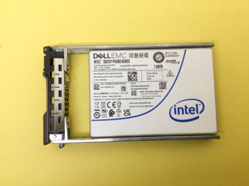 RNN67 DELL EMC D7-P5500 7.68TB PCIE GEN4 NVMe 2.5” SSD SSDPF2KX076T9E 0RNN67