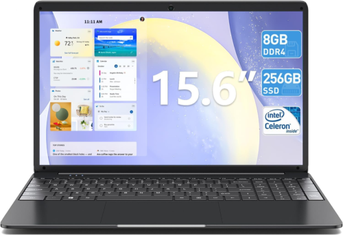 SGIN Laptop Notebook 15.6″ FHD Celeron N4000 Up to 2.5GHz 8GB DDR4 256GB SSD