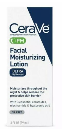 2 Pack CeraVe Facial Moisturizing Lotion PM Ultra Lightweight 3 oz USA SHIPPING