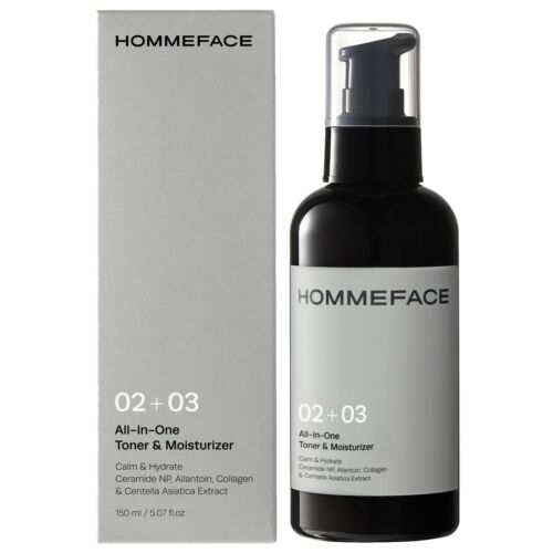 HOMMEFACE Skincare All-In-One Facial Toner & Moisturizer for Men, 5.07 fl. oz