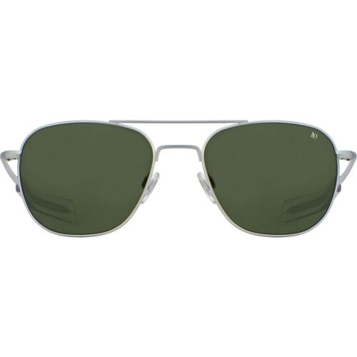 52mm Matte Chrome Frames American Optical AO Pilot Sunglasses