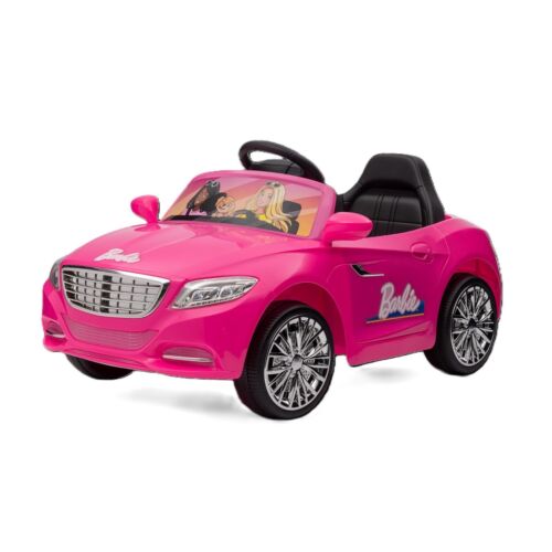 Barbie Convertible 6V Battery-Powered Ride-On Car w/ Remote Control, Ages 3+