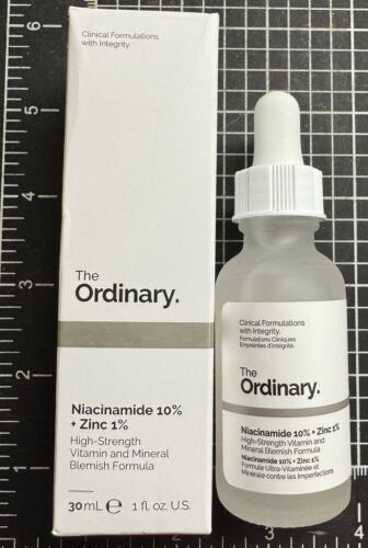 The Ordinary Niacinamide 10% + Zinc 1% Serum – 1oz – NEW IN BOX