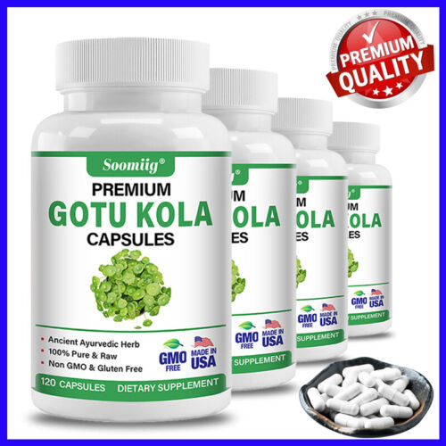 Organic Gotu Kola Leaf Centella Asiatica 1500mg Extract – Memory Immune Support