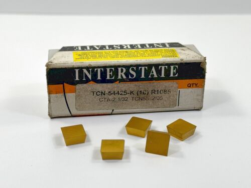 Interstate TCN-54425-K | New Carbide Inserts | Grade R1085 | 5pcs