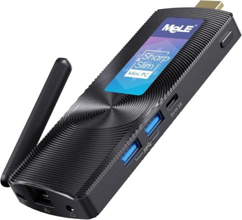 MeLE PCG02 Mini PC Stick Fanless Windows 11 Home N4000 4GB 128GB, Mini Computer