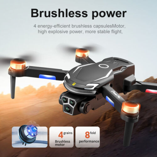 V888 Drone With 8K HD Dual Camera FPV WIFI Foldable Quadcopter +3Battery GNN4