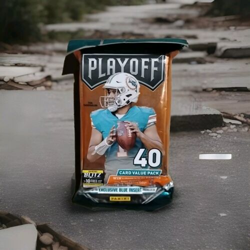 2021 Panini Playoff Football Jumbo Value Pack (Blue Insert Parallels!) – 40…