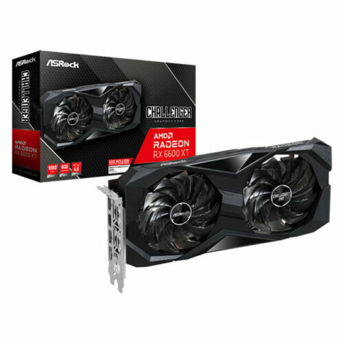 AMD Radeon RX 6600 Challenger White 8GB GDDR6 Graphics Card 0dB Silent Coolin…