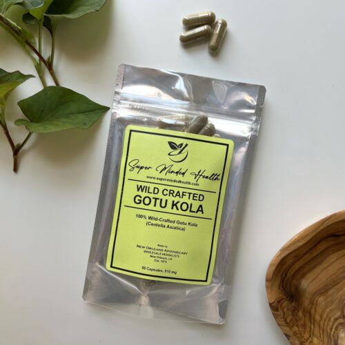 Gotu Kola Capsules | Wild-Crafted | Centella Asiatica | 600mg | K Beauty