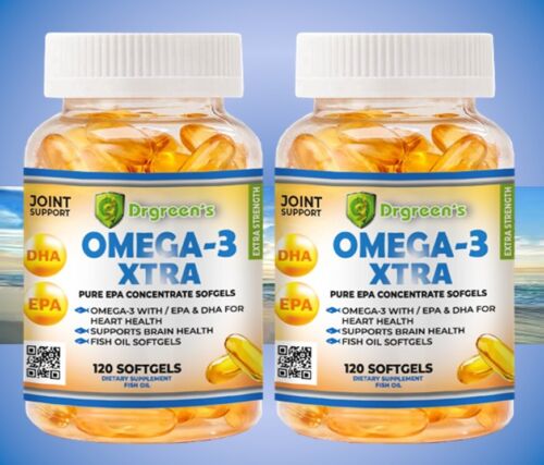 Omega 3 Extra Strength Joint support Relief Omega 3 pure XL EPA & DHA 240 potent