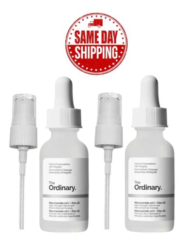 2pc The Ordinary Niacinamide 10% + Zinc 1% 30ml/1 fl oz | USA SELLER |