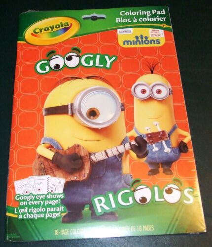 Minions Googly Eye Crayola Coloring Pad/Book – Ages 3+ – NEW