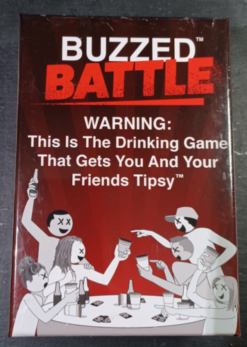 BUZZED BATTLE Drinking Card Game  3-20 Players Ages 21+ Brand New  SH-1