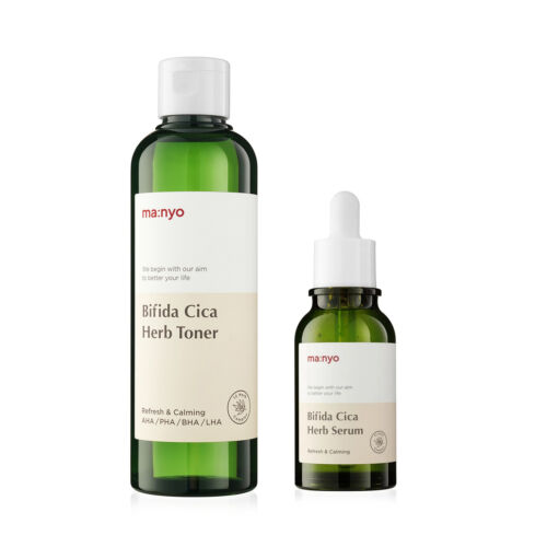 ma:nyo Bifida Cica Herb Toner 210ml + Serum 50ml Set BIFIDA +CICA Purifying