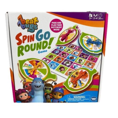 Beat Bugs Spin Go Round Matching Color Pattern Shapes Kids Toddler Game Ages 3+